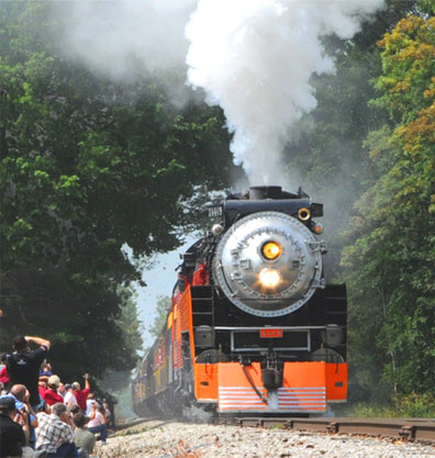 SP4449 at Train Festival 2009 Owosso, Michigan